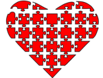 Free Stock Photo: Illustration of a red heart isolated on a transparent background