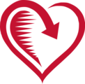 Free Stock Photo: Illustration of a red heart isolated on a transparent background