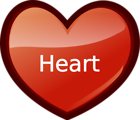 Free Stock Photo: Illustration of a red heart isolated on a transparent background