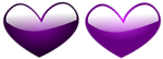 Free Stock Photo: Illustration of purple hearts.