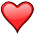 Free Stock Photo: Illustration of a red heart isolated on a transparent background