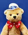 Free Stock Photo: Close-up of a patriotic teddy bear