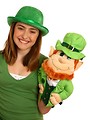Free Stock Photo: A cute young girl dressed up for Saint Patrick