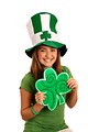 Free Stock Photo: A cute young girl dressed up for Saint Patrick