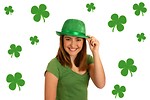 Free Stock Photo: A cute young girl dressed up for Saint Patrick