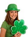 Free Stock Photo: A cute young girl dressed up for Saint Patrick