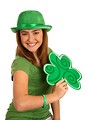 Free Stock Photo: A cute young girl dressed up for Saint Patrick