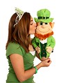Free Stock Photo: A cute young girl dressed up for Saint Patrick
