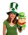 Free Stock Photo: A cute young girl dressed up for Saint Patrick