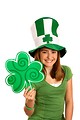 Free Stock Photo: A cute young girl dressed up for Saint Patrick