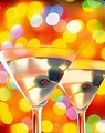 Free Stock Photo: Two cocktails with olives