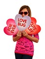 Free Stock Photo: A cute young girl dressed up for Valentine