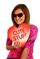 Free Stock Photo: A cute young girl dressed up for Valentine