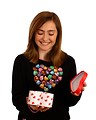 Free Stock Photo: A cute young girl dressed up for Valentine
