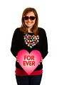 Free Stock Photo: A cute young girl dressed up for Valentine