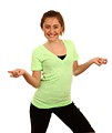 Free Stock Photo: A cute young girl making a dance pose