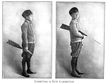 Free Stock Photo: A young boy holding a rifle