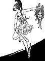 Free Stock Photo: Illustration of Perseus holding Medusa