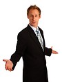 Free Stock Photo: A young businessman in a suit isolated on a white background