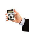 Free Stock Photo: A hand holding a calculator