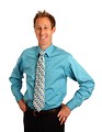 Free Stock Photo: A young businessman in a tie isolated on a white background