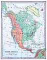 Free Stock Photo: Vintage map of North America
