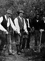 Free Stock Photo: Vintage photo of men dowsing for water
