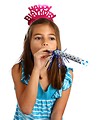 Free Stock Photo: A cute young girl celebrating a birthday.