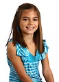 Free Stock Photo: A cute young girl posing with a white background
