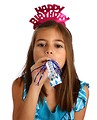 Free Stock Photo: A cute young girl celebrating a birthday