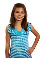Free Stock Photo: A cute young girl posing with a white background
