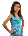 Free Stock Photo: A cute young girl posing with a white background