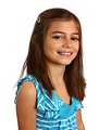 Free Stock Photo: A cute young girl posing with a white background