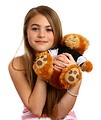 Free Stock Photo: A beautiful young girl holding a teddy bear