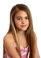 Free Stock Photo: A beautiful young girl posing with a white background