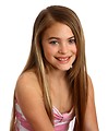 Free Stock Photo: A beautiful young girl posing with a white background