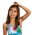 Free Stock Photo: A pretty young girl with a thoughtful expression