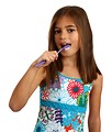 Free Stock Photo: A pretty young girl brushing her teeth