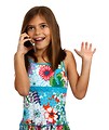 Free Stock Photo: A pretty young girl talking on a cell phone