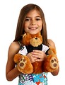 Free Stock Photo: A pretty young girl holding a teddy bear