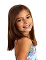 Free Stock Photo: A pretty young girl posing with a white background