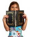 Free Stock Photo: A pretty young girl reading a book