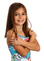 Free Stock Photo: A pretty young girl posing with a white background