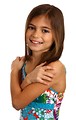Free Stock Photo: A pretty young girl posing with a white background