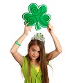 Free Stock Photo: A beautiful young girl celebrating Saint Patrick