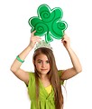 Free Stock Photo: A beautiful young girl celebrating Saint Patrick