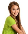 Free Stock Photo: A beautiful young girl posing with a white background