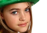 Free Stock Photo: A beautiful young girl dressed for Saint Patrick
