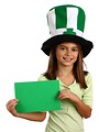 Free Stock Photo: A pretty young girl wearing a Saint Patrick