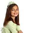 Free Stock Photo: A pretty young girl wearing a Saint Patrick